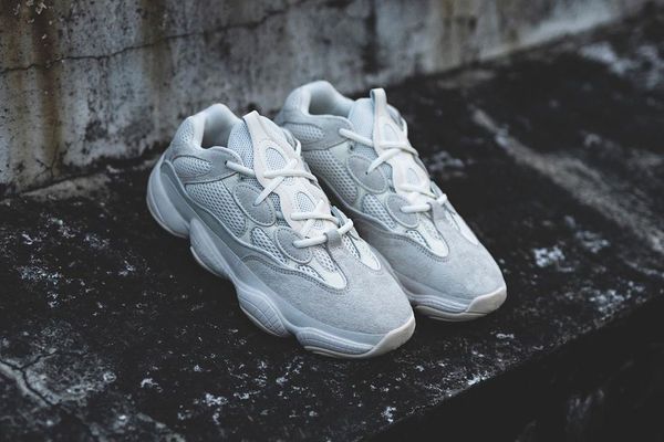 

2019 released authentic kanye west 013yeezy 500 bone white 013yzy men women running shoes sneakers with original box fv3573, White;red