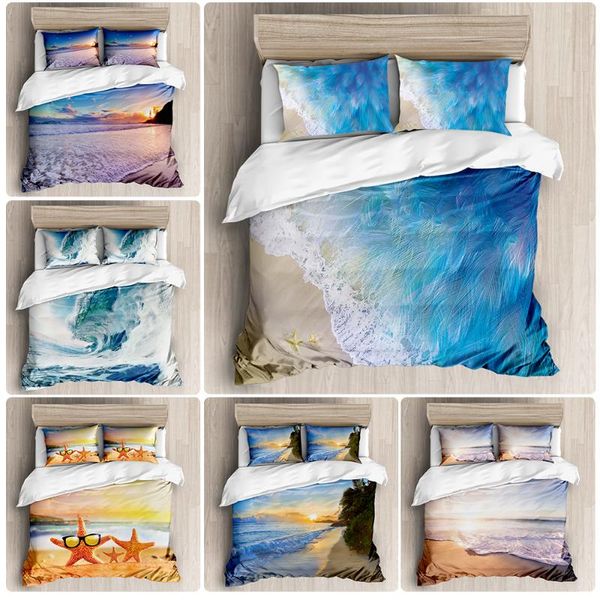 

bedding sets 2021 summer beach series duvet room set cover printing extra large