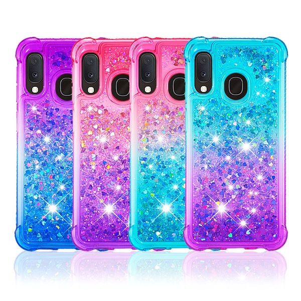 

защита от падения bling quicksand tpu liquid gradient блеск мягкий тпу чехол для samsung s20 plus ultra a01 a21 a51 a71 a81 a91 a11 m30s m20