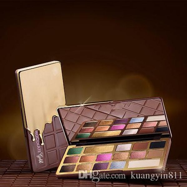 

2018 chocolate gold eye hadow palette 16 color chocolate eye hadow matte himmer natutal palette hipping