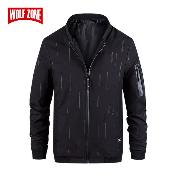 

2020 горячая сплошной цвет классический bomber jacket men весна осень моды верхняя одежда мужская марка slim fit ветровка куртки пальто, Black;brown