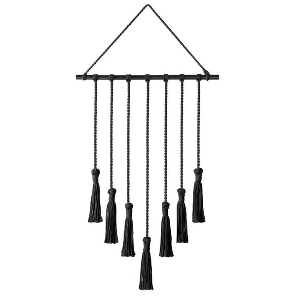 

hanging p display macrame wall hanging pictures organizer home decor, with 25 wood clips