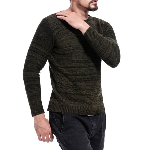 

slim men sweater fashion unique long sleeve mens sweater 2019 autumn and winter male round neck casual pullovers mens sweaters, White;black