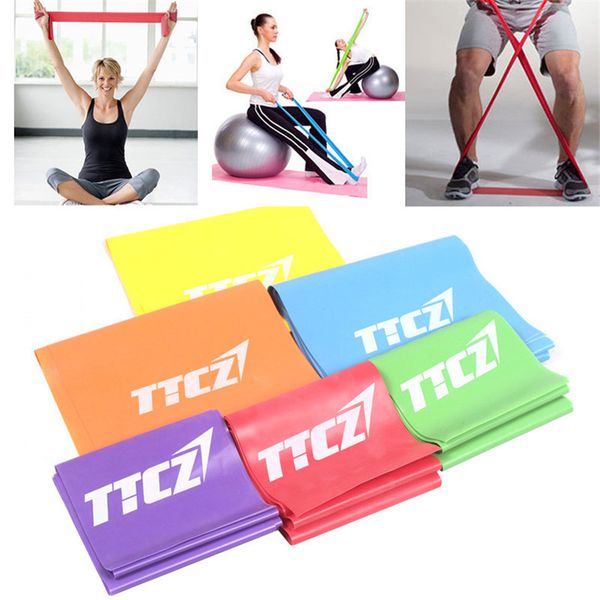 

6 levels resistance bands workout fitness gym rubber band yoga training loops latex yoga gym strength athletic rope bands