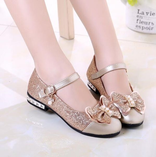 

little high heel glitter summer party wedding sandal children shoe, Black;grey