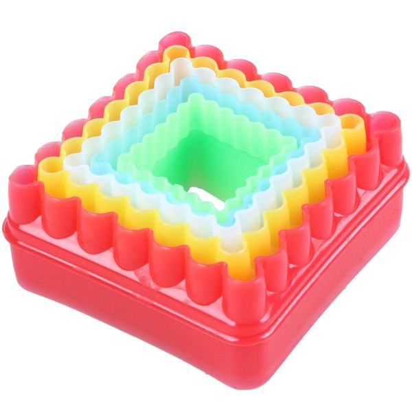 

5pcs pastry mold for cake cookie for christmas kitchen, square other bakeware