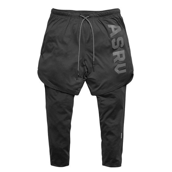 

мужчины фитнес бодибилдинг поддельные 2 шт шорты человек летние тренажерные залы тренировки мужской дышащей сетки быстрый бегун короткие брю, White;black