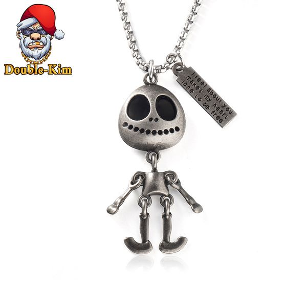 

fashion men hiphop rock titanium stainless steel necklace, Silver