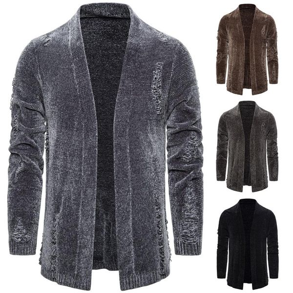 

бесплатная доставка новый роскошный дизайн мужчины свитер вязать кардиган пальто стенд воротник повседневный свитер моды свитер s-2xl размер, White;black