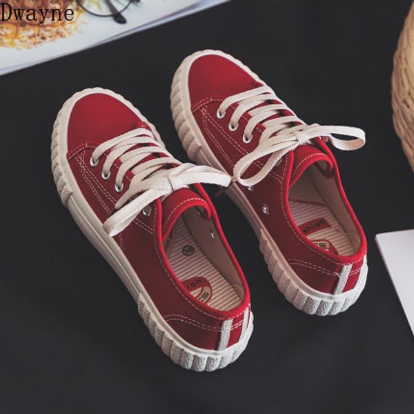 

2020 new original comfortable wild canvas small white shoes women, Black