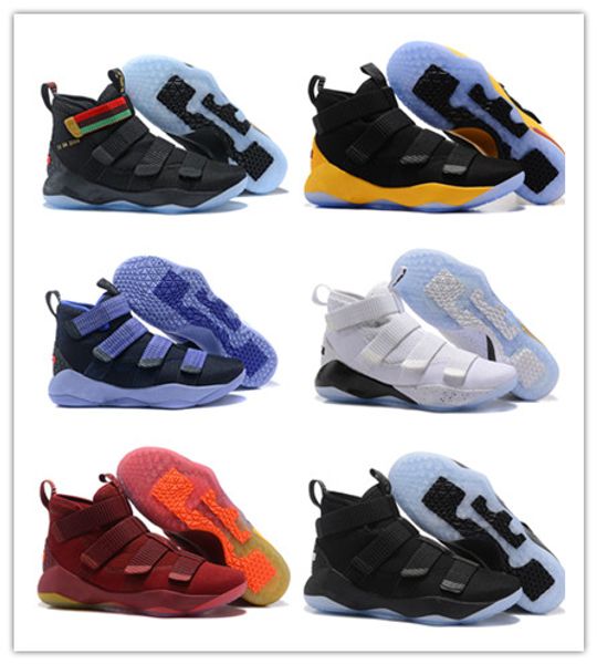 

2018 Новое прибытие Леброн солдат 11 11s Серебряная пуля BHM Черная история месяц SFG саф