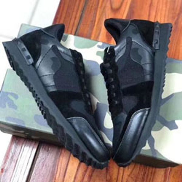 

spring autumn new multicolor camouflage rivet lovers shoes fashionable lacing casual shoes breathable sports shoes green mn04, Black