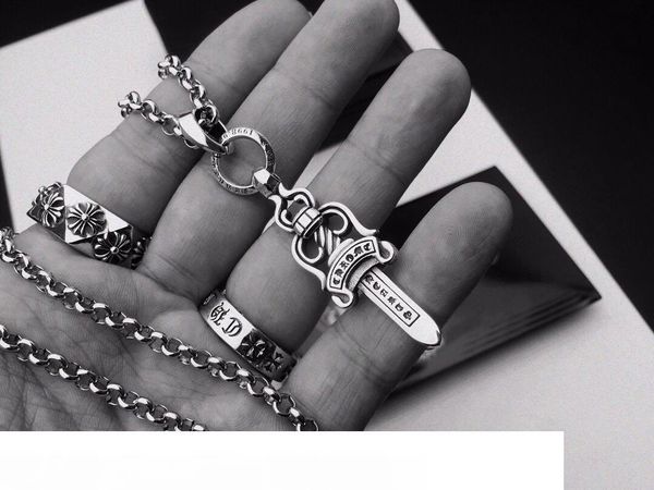 

модный бренд ch дизайнер меч ожерелье свитер цепи для леди дизайн мужские и женские партии свадебные любители подарок роскошные хип-хоп ювел, Silver