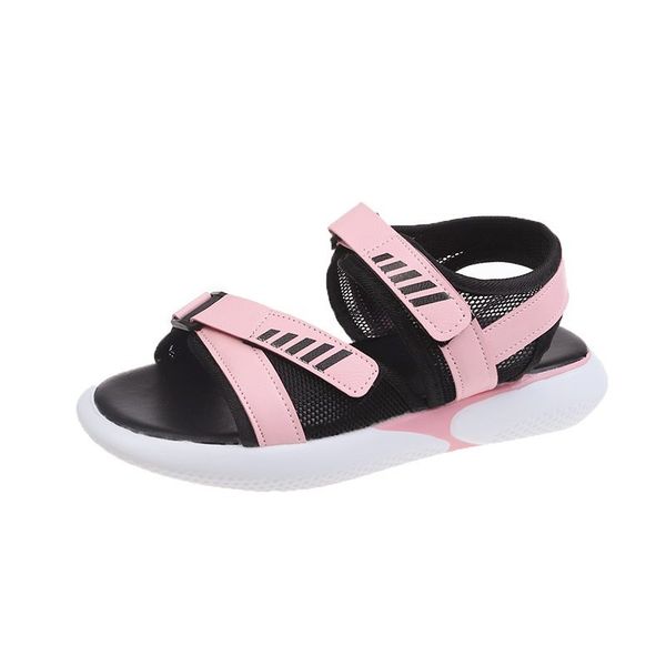 

new summer vacation beach sandales women peep toe rome flat shoes woman fashion platform sport sandales, Black