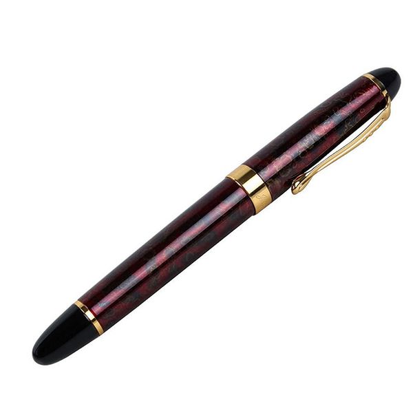 

jinhao luxury m nib 18kgp fountain pen (red ice flower
