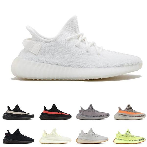 

Whole ale 2019 air men de igner running hoe women kanye we t tatic e ame zebra black bred cream white port zapato neaker u 5 12 5