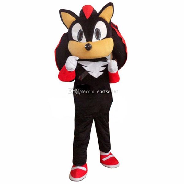 

shadow the hedgehog black sonic mascot costume fancy dress ing, Red;yellow