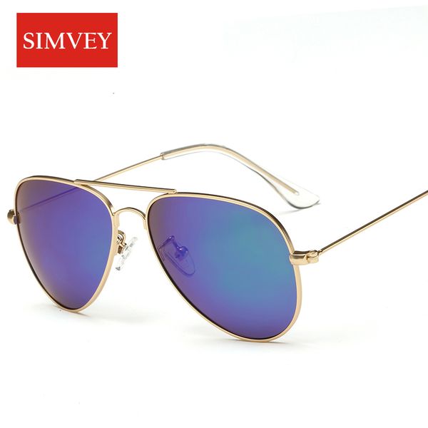 

simvey classic kids polarized sunglasses baby boys girls retro brand pilot sunglasses mirror polaroid uv400, Blue