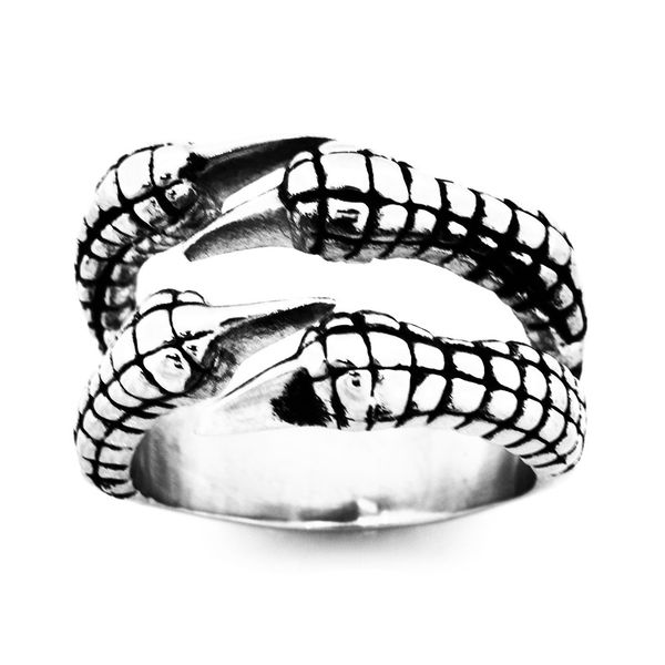 

fanssteel stainless steel mens jewelry punk vintage eagle claw ring biker ring gift for brothers or sisters fsr10w23, Silver