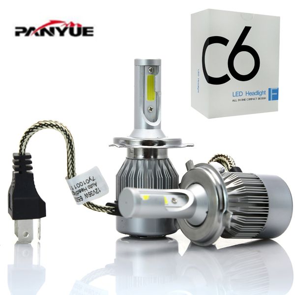 

panyue супер яркий 2pcs h4 led h7 h11 h8 hb4 h1 h3 hb3 авто фара лампа 72w 8000lm / set автомобиль стайлинг 6000k водить automotiv