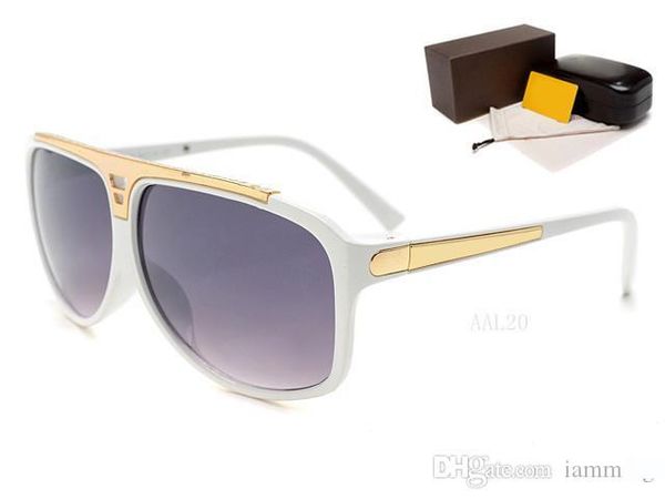 

new men brand desinger sunglasses retro vintage model square frame steampunk style france designer uv400 lens with box ing, White;black