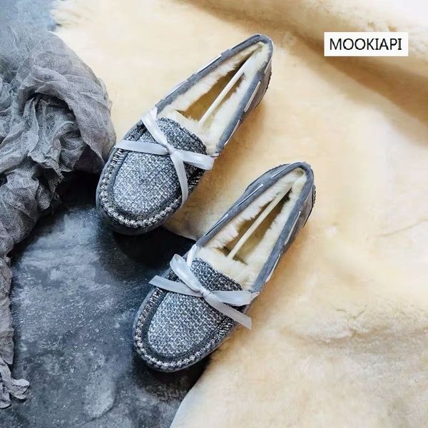 

chinese women's flat shoes, real leather, 100% pure wool, the latest women's shoes, delivery, Black