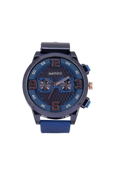 

navigli male clock 3981s04, Slivery;brown