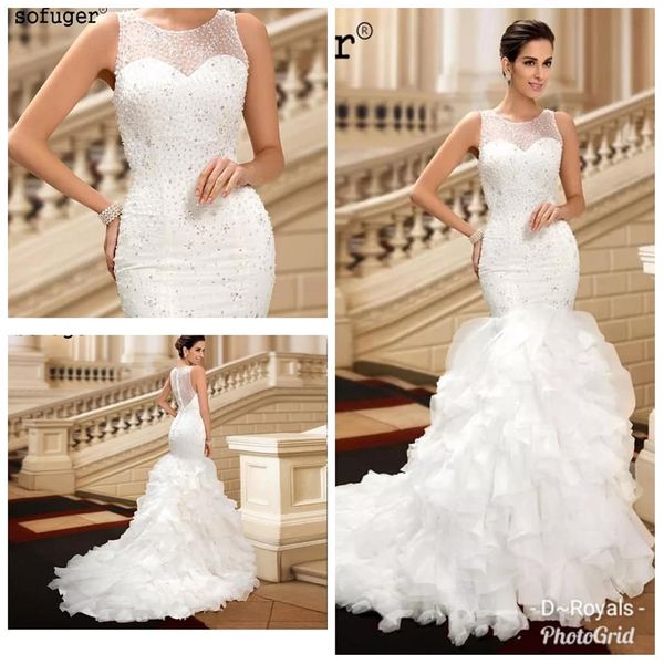

modest trumpet mermaid wedding dresses bridal gowns abiti da sposa 2019 crystal princess country wedding dresses vestidos hochzeitskleid, White