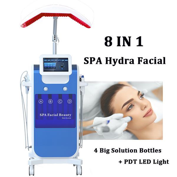 

8 in 1 hydra facial machine hydra water peel oxygen skin care hydro dermabrasion led bio hydrafacial skin cleaning