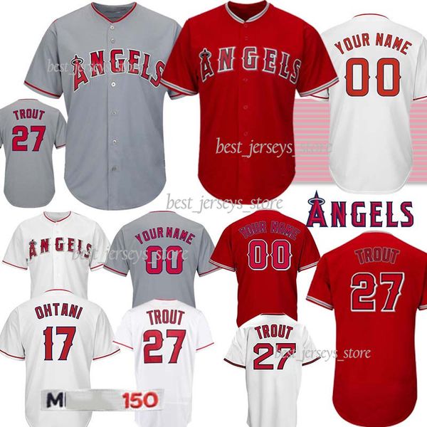 

Los Angeles jerseys Ange 27 Mike Trout 17 Shohei Ohtani 18/19 Baseball Jersey Can be customized