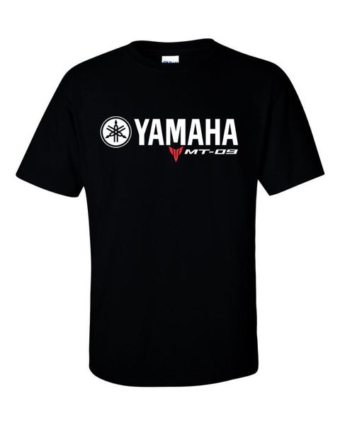 

new mt-09 classic logo for yamaha t-shirt men's riding motorcycle motorbike biker cotton t shirt