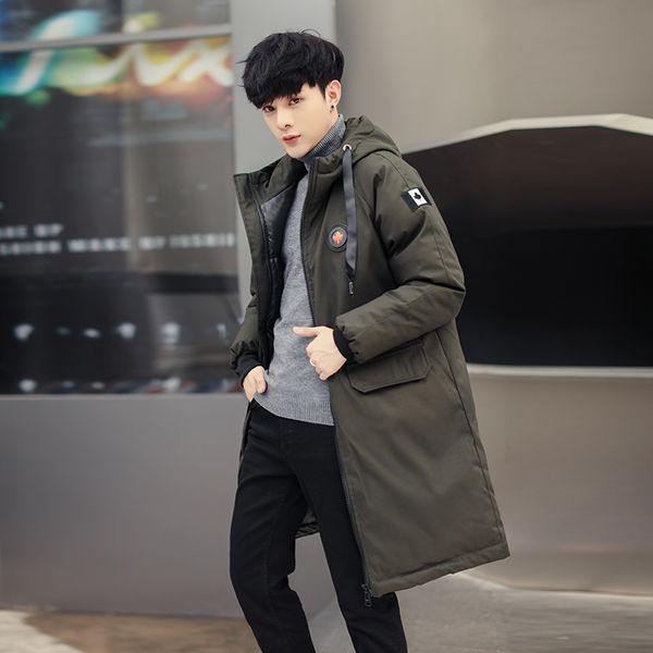 

winter men jacket 2020 new casual mens jackets and coats thick long parka men outwear plus size 4xl 5xl male clothing, l2411, Black