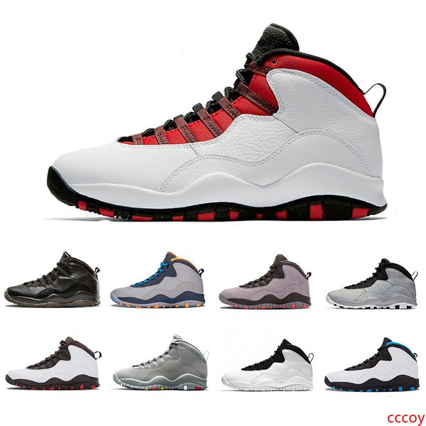 

10 10s mens basketball shoes westbrook new cement i'm back bobcats chicago cool grey powder blue steel grey black men sports sneakers