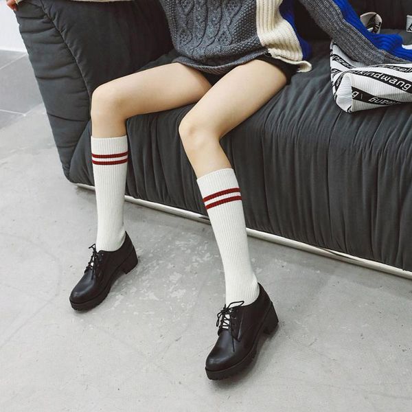 

2020 new slim stretch fabric knee high boots women boots black ladies low heels shoes lolita knitting sock plus size