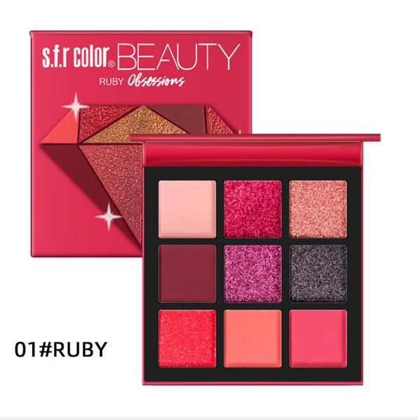

готов к отправке нового пигментированные 9 цветов matte eyeshadow shimmer макияжа мини глаз palette долговечны теплый цвет красоты земной те