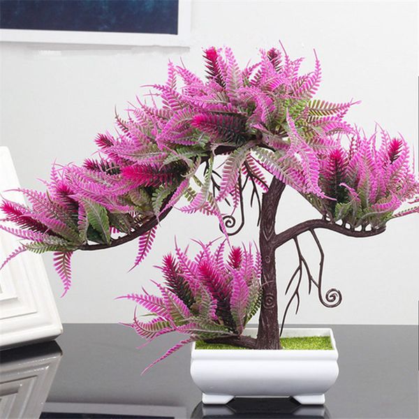 

1x simulation potted plant fake flower pot home living room deskdecoration
