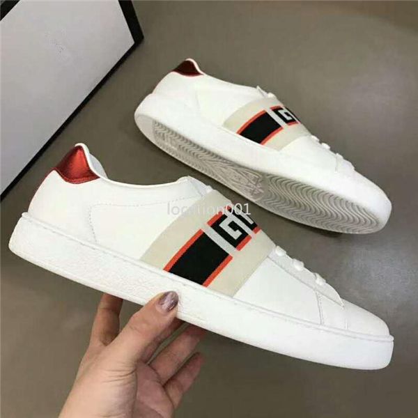 

2020 new men's shoes 2019 new brand men's women's low-white black leather casual fashion flat shoes