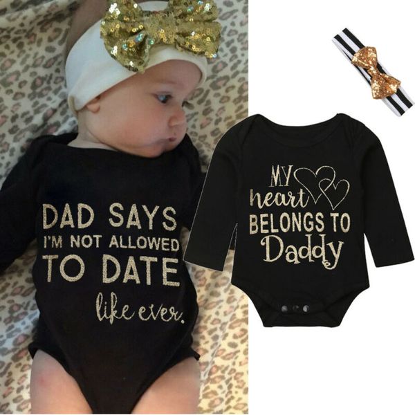 

Little Princess Newborn Infant Baby Girls Bodysuits Long Sleeve Christmas Funny Letter Print Baby Clothes Playsuit Jumpsuits