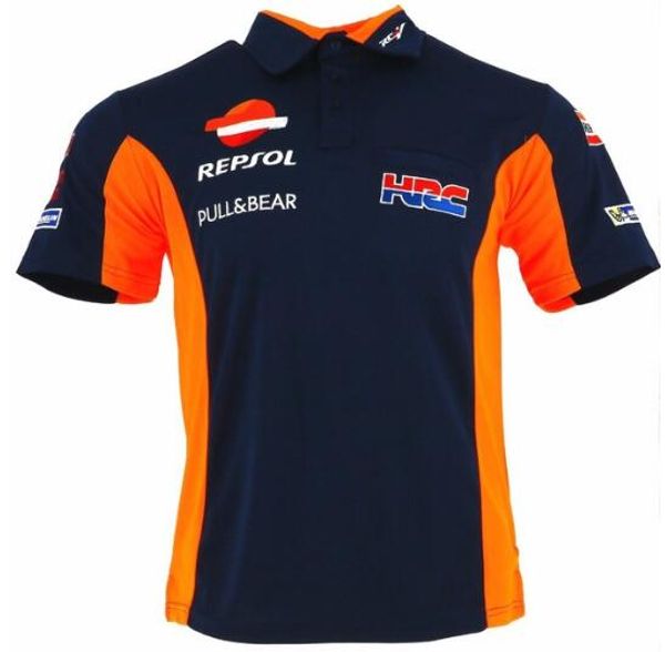 

MOTOGP Team T-shirt HRC REPSOL Moto GP PADDOCK TEAM RACE WEAR POLO SHIRT Motorcycle Men Casual POLO Cotton T-shirt
