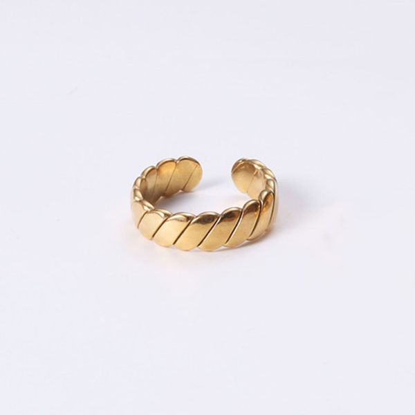 

new non-mainstream irregular plain ring ring ins minimalist crossing gold cold wind stacking couple models, Golden;silver