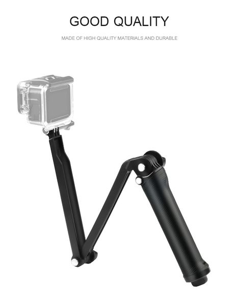 

waterproof 3 way grip mount selfie stick action sport camera monopod tripod kit