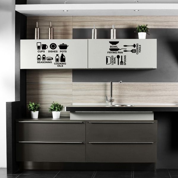 

removable creative 3d fridge wall sticker diy kitchen supplies home decoration