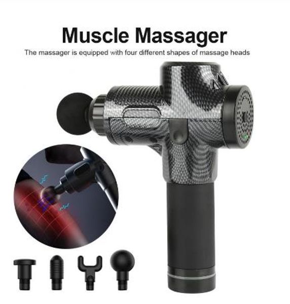

massage gun cordless rechargeable muscle stimulator deep tissue massager device body relaxation slimming shaping pain relief