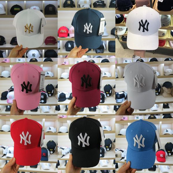 

New York Wholesale high quality NY Yankees fade Baseball Caps Hat Curved Visor casquette hats Golf bone Snapback Hat