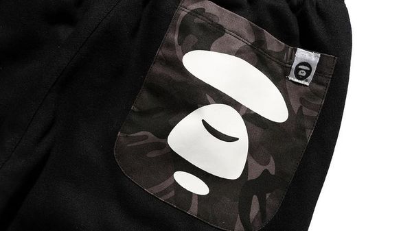 

new aape designer pants aape now mens panst new casual skateboard pants stylebeam foot trousers m-2xl, Black