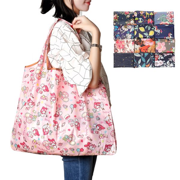 

складная хозяйственная сумка экологичные складной многоразовый портативный сумки на ремне водонепроницаемый полиэстер для путешествий продук