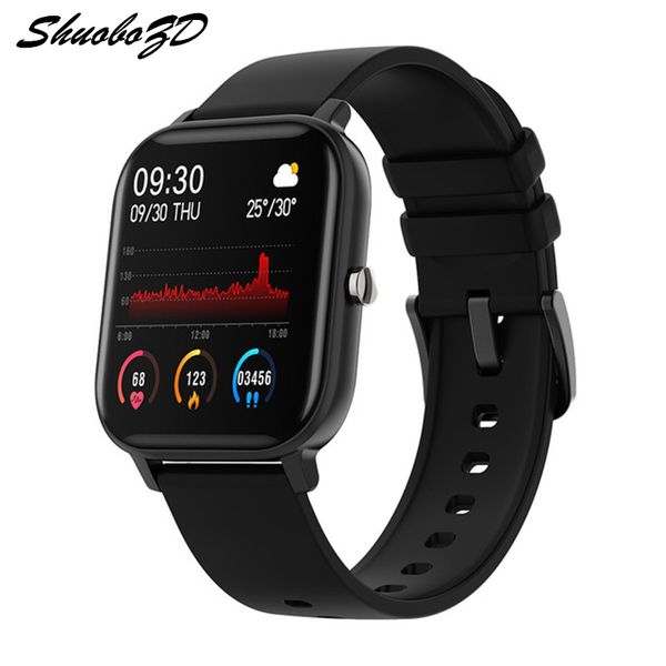 

shuobozd p8 1.4 inch smart watch men full touch fitness tracker blood pressure smart clock women gts smartwatch for android and ios