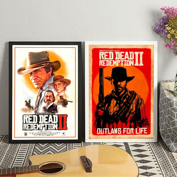 

red dead redemption 2 video game wall art canvas painting poster for home decor posters and prints unframed decorative pictures