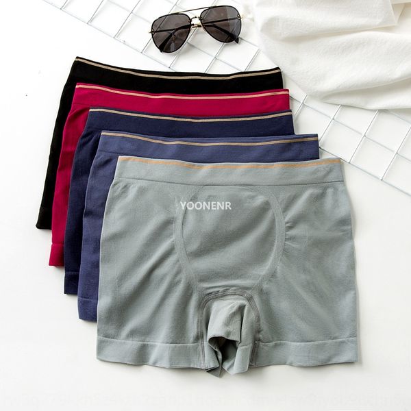 

men's seamless tencel panties large size mid-waist one-piece under under u-shaped boxer pants lessel boxer pants, Black;white