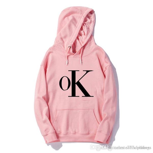 

дизайнерские мужские толстовки кофты ok is c унисекс мужские женщины бренд-дизайнер хип-хоп с капюшоном уличной одежды модной одежды s-xxl, Black